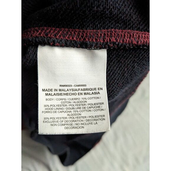 Nike Hoodie Red Sportswear Full Zip Marled Cotton Blend Mens Size XXL - Picture 7 of 11